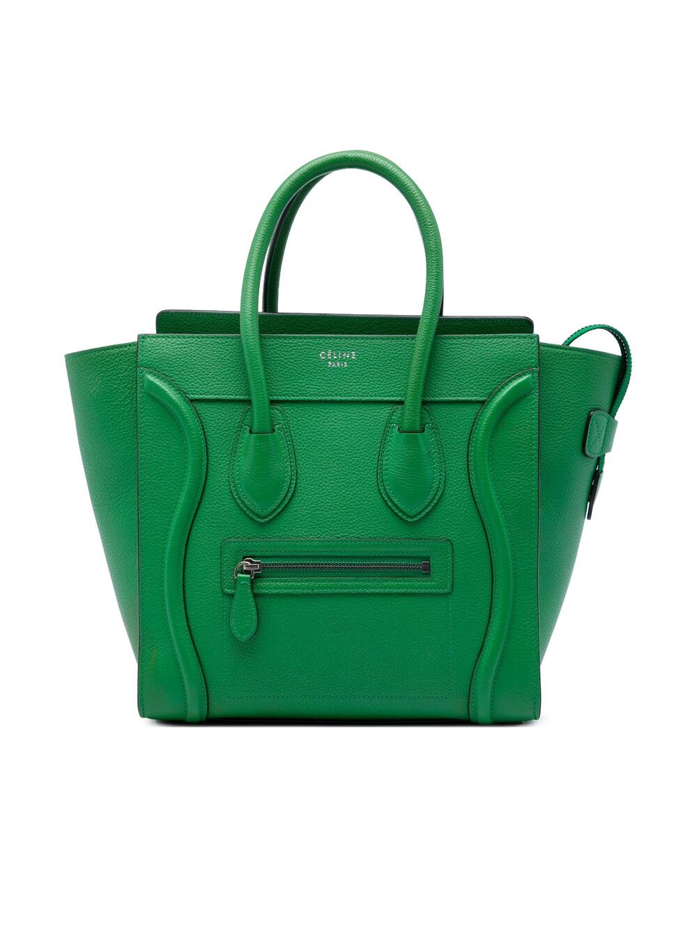 Celine Luggage Bag Grainy Leather Micro #375993C87B